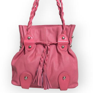 Michael Rome Designs Pink Leather Shoulder Bag NWT